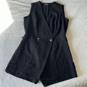 Elegant Black Sleeveless Jumpsuit